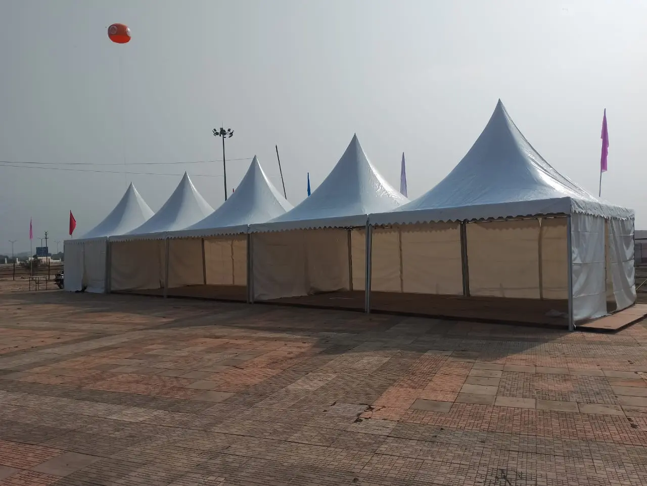 Modular canopy structures prepared for deployment